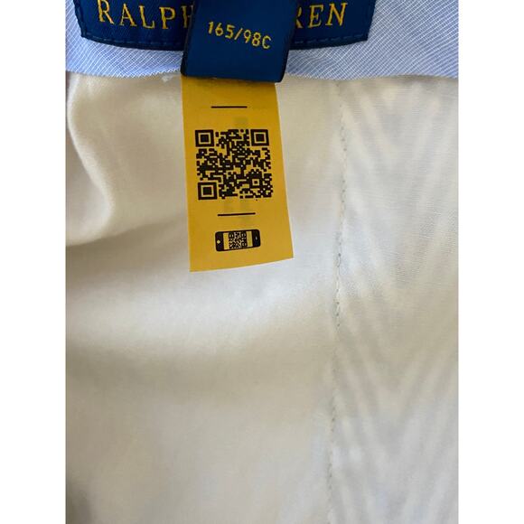 Polo Ralph Lauren Pants Men's 38x30 Seersucker Dress Pants Blue & White NEW - Picture 10 of 16